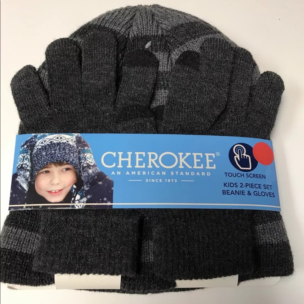 Cherokee Kids Beanie & Gloves w/touchscreen BNWT